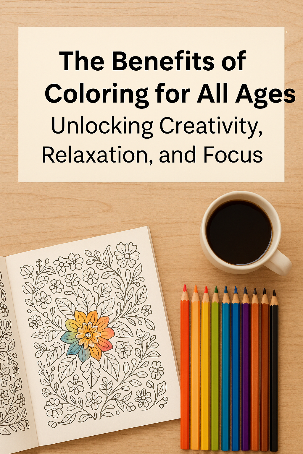 benefit of coloring. coloring paper and pen
