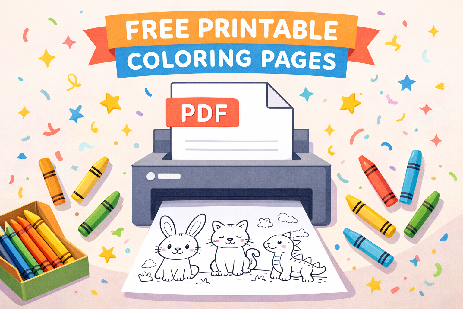 free printable coloring pages for kids PDF