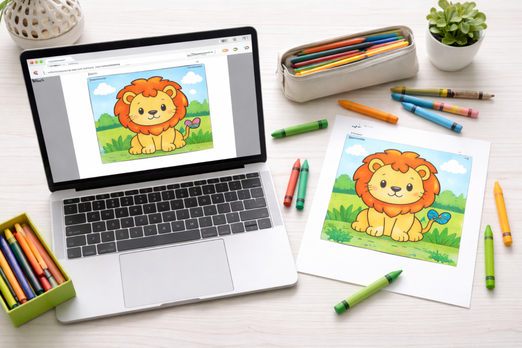 free printable coloring pages for kids PDF