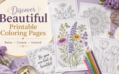 Printable Coloring Pages for Adults: A Simple Way to Relax, Unwind, and Boost Creativity