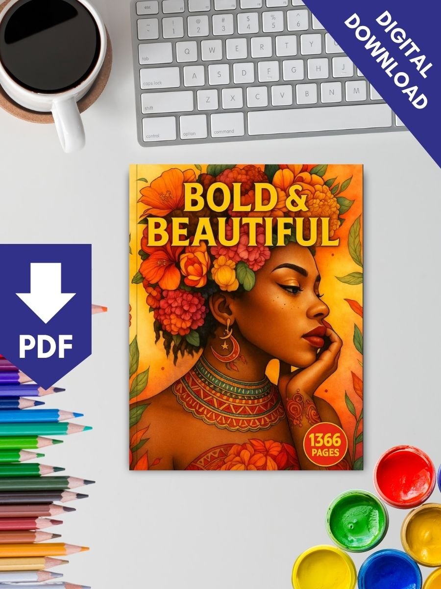 Black Women Coloring Pages – 1366 Page Bundle 2 Black Women Coloring Pages – 1366 Page Bundle - Image 2