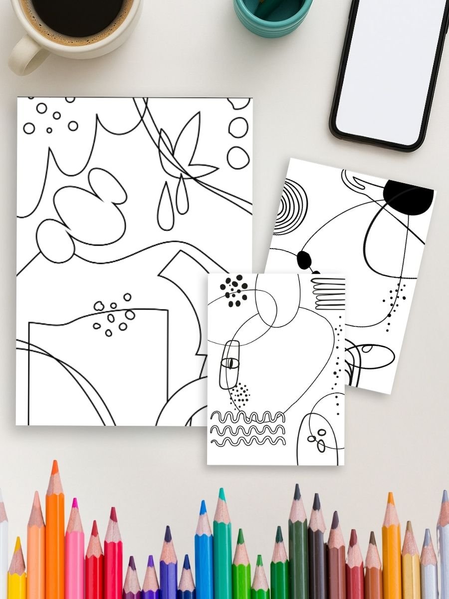 Boho minimal coloring pages– 110 Clean & Stylish fun Pages 4 Boho minimal coloring pages– 110 Clean & Stylish fun Pages - Image 4