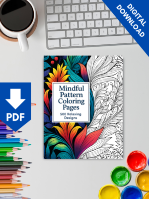 Breathtaking Mindful Pattern Coloring Pages – 500 Relaxing Designs for Adults