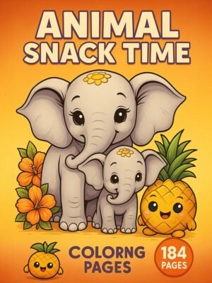 Animals & Fruits Coloring Pages for Kids | 184 Fun Printable Sheets for Learning & Creativity