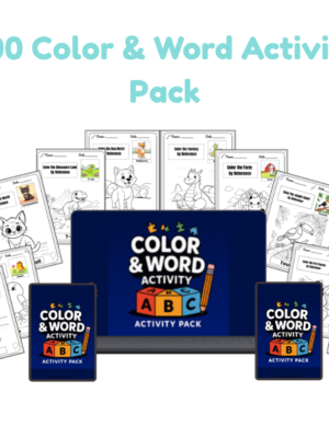Color and Word Activity Book – 12 Themes with PLR License | KDP, Etsy & Printables
