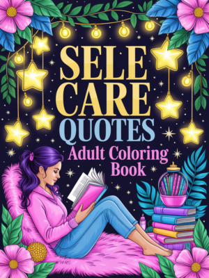 Self Care Quotes Adult Coloring Pages-66 Relaxing Pages