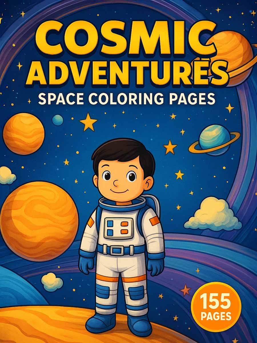 Space Coloring Pages – 155 Cosmic Adventure Designs 1 Space Coloring Pages – 155 Cosmic Adventure Designs