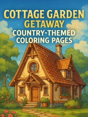 Cottage Garden Coloring Pages – 340 Gorgeous Printable Country Designs