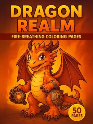 Dragon Coloring Pages – Dragon Realm (50 Designs)