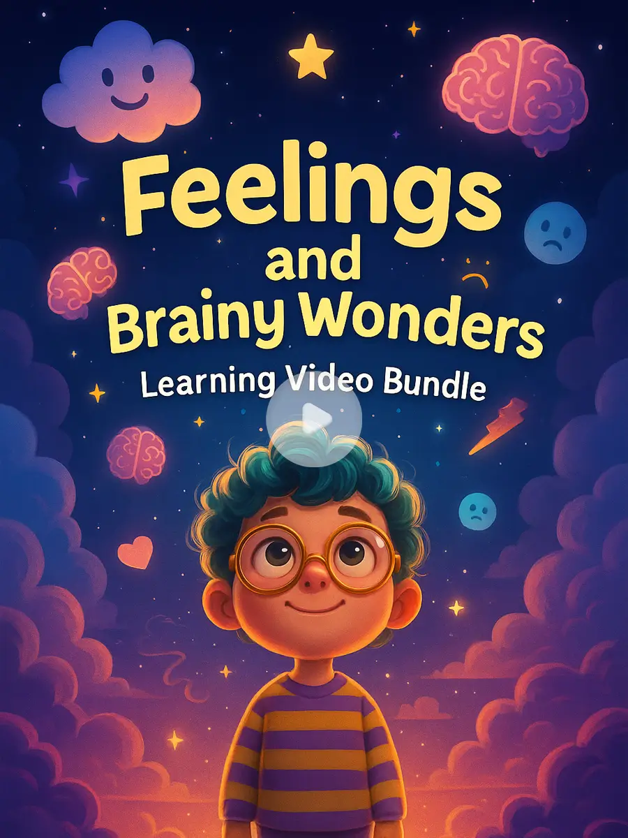 Feelings and Brainy Wonders Learning Video Bundle 1 Feelings and Brainy Wonders Learning Video Bundle