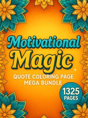 Motivational Quote Coloring Pages – 1325 Printable Designs | Instant Download