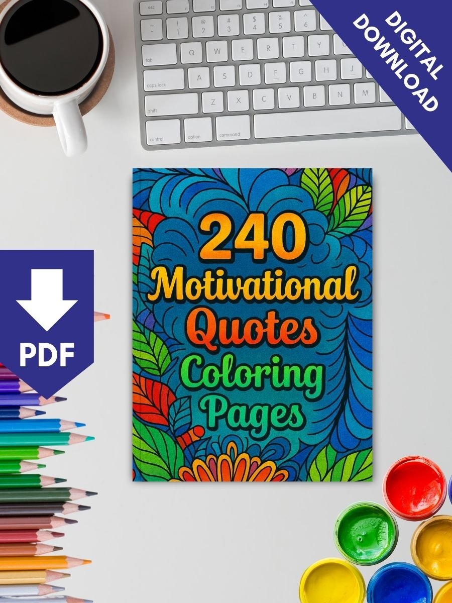 240 Motivational Quotes - Coloring Pages 2 240 Motivational Quotes - Coloring Pages - Image 2