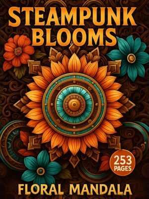 Floral Mandala Coloring Pages – 253 Steampunk Bloom Designs
