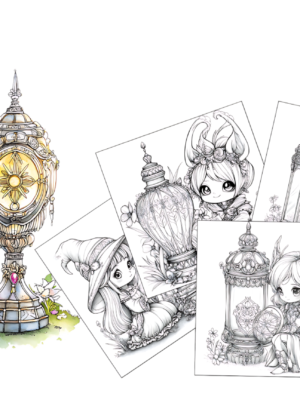 Lantern Coloring Pages – Enchanting Lantern Dreams Bundle (650+ PLR Pack)