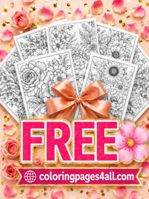 Free Floral Coloring Pages – 9-Page Printable Download